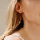 Gold Pearl Stud Earrings 14K Gold Plated 1 Pair 5