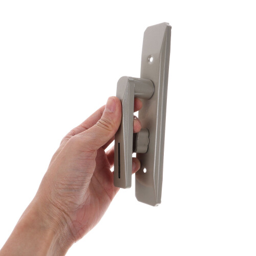 Dörrknopp Inomhus Beige Satin Nickel Rektangulär 1 st 2