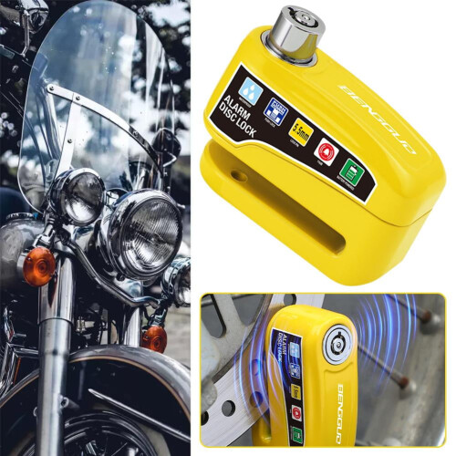 Motorcycle Anti-Theft Alarm Disc Brake Lock 1