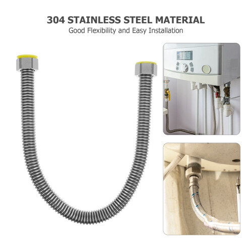 LEORX Flexible Corrugated Pipe Stainless Steel 2 Pack 2