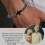 Obsidian Beads Cross Bracelet for Men Boys Religious 3