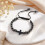 Obsidian Beads Cross Bracelet for Men Boys Religious 5