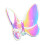Butterfly Crystal Figurine Glass Ornament 1 pc 1