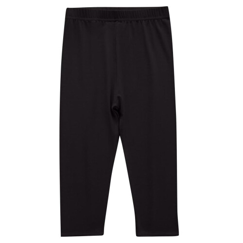 Girls Candy Color Leggings Solid Black 12-13 Years