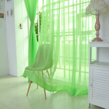Sheer Window Scarf Valance Pure Color 31.5" x 78.7"