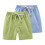Kids Shorts Cotton Linen 2-Pack Drawstring White 8-9 Years 1