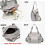 Borsa da viaggio da donna in nylon con passante per trolley 5