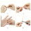Regolatore per base di gioielli, colore oro, set da 4 pezzi, 3 mm, 5 mm 5