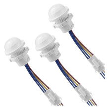 18 Pacotes de Interruptor de Luz com Sensor de Movimento, Interruptor de Detecção Inteligente com Sensor PIR, Interruptor de Luz Inteligente para