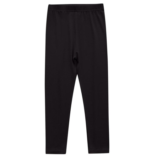 Girls Solid Candy Color Leggings Black 3-4 Years