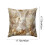 Clúdach Pillow Plush Óir Bhán na Cásca 18x18 Orlach 3