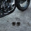 Front Axle Nut Cover Black Sleek Design 2 pcs 8