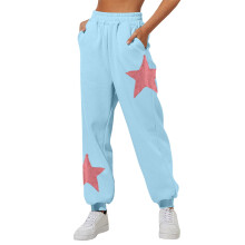 Women's Sweatpants Elastic Waist Straight Leg Loose Fit