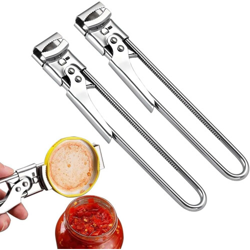 Ouvre-bocal réglable en acier inoxydable (1 pièce)