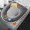 Housse de siège de toilette épaisse avec poignée (1 pièce) 7