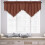 Short Curtain Valance with Crystal Beads for Kitchen Bedroom 1