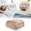 Queen Blanket Khaki 100x150cm Soft Thick Nap Blanket 1