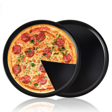 Aluminum Pizza Pan Standard Weight 12-Inch Black