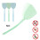 Manual Plastic Fly Swatter 17.5 inch 4 pack 1