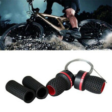 Bike Gear Grip Levers Red Ergonomic Rubber 1 Pair Shifter +