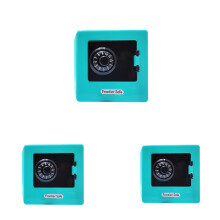 Metal Safe Money Bank with Combination Lock 3 pcs