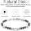 Women's Beaded Boho Bracelet Silver Gold 7"+1" Adjustable 4
