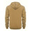Men's Beige Half-Zip Pullover Hoodie 100% Polyester Size 3XL 3