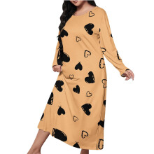 Women's Casual Long Robe Beige Size S