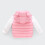 Colete acolchoado com capuz para bebê, rosa, tamanho 6-12 meses. 4