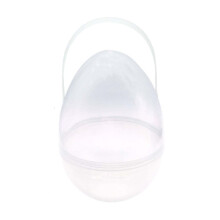 Boîte de rangement légère pour éponges à maquillage en forme d'œuf de Pâques
