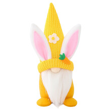 Easter gnome plush elf decoration handmade yellow