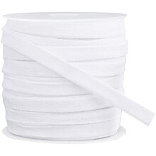 27 Yards White Flat Drawstring Cord Double Layer Soft Hollow Cotton Rope for Garment Accessories