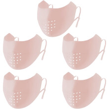 UV Face Mask UPF 50+ Ice Silk Washable Reusable Pink