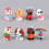 Dog Cupcake Toppers Mini Figurines 8 pcs 1