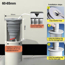 Séala Draein Silicone le haghaidh Fáinne Píopa Séarachais Níocháin Cistine