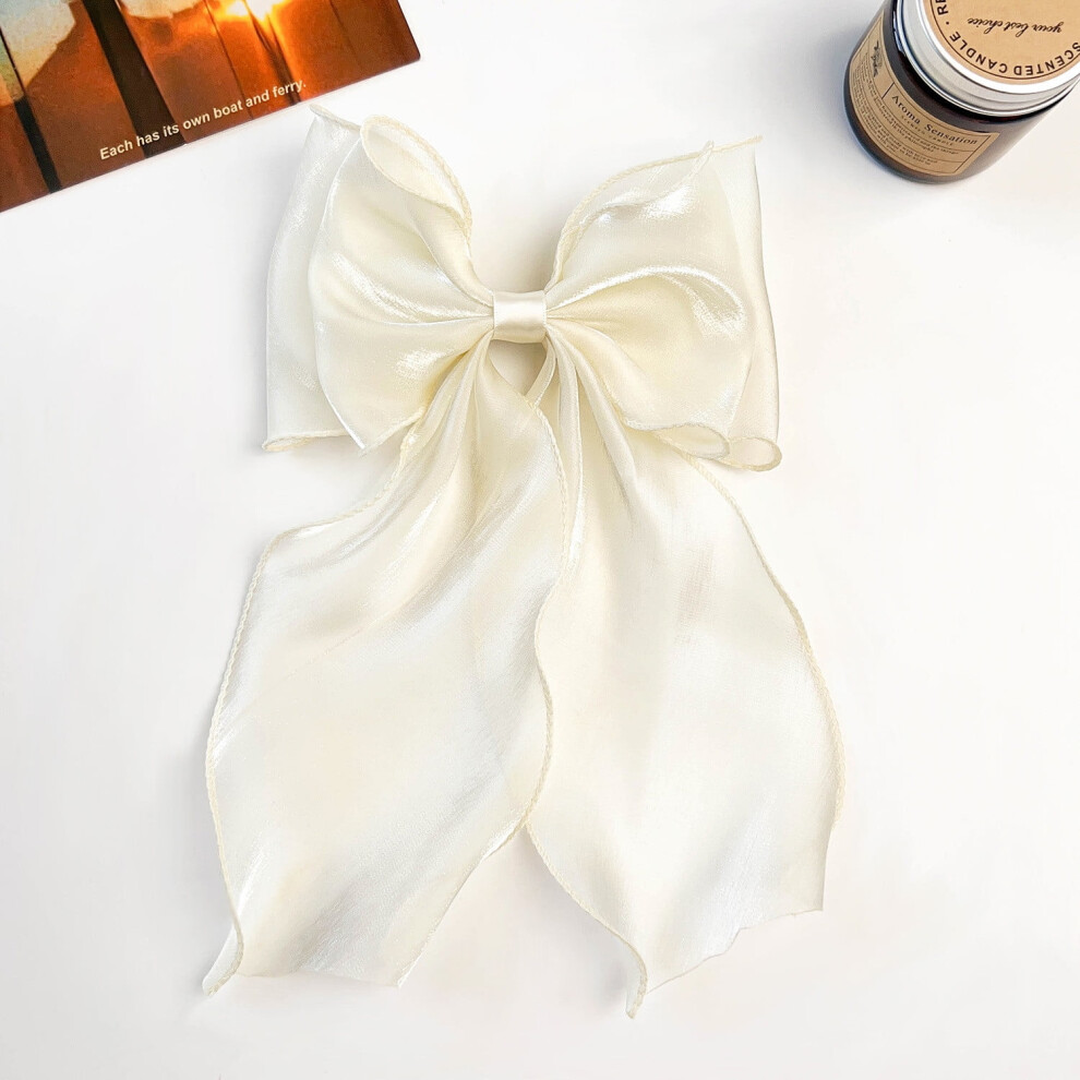 Hair Bow Clips Coquette Style Long Tail 6 Pack