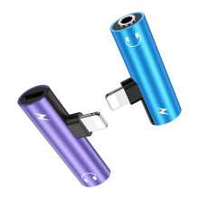 iPhone Headphone Adapter 3.5mm Jack + Fast Charge 2-Pack