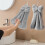 Bow Shaped Hand Towel Absorbent Fleece 14 inch 1
