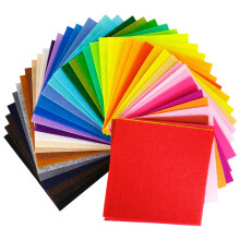 Felt Sheets 6x6 Inch 40 Pcs 1mm Thick Assorted Colors