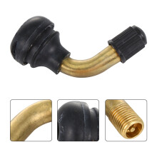 Truck Angled Valve Stem Black 5Pcs 1.2x0.9in
