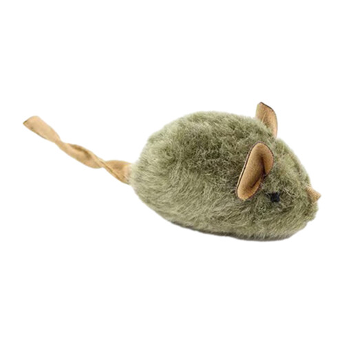 Plush Mouse Cat Toy with Touch-Activated Sound 1 Pack