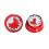 Red Mechanical Kitchen Timer with Magnet Stainless Steel 1 1