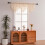 Sheer Lace Valances with Tassels for Small Windows, Beige 5
