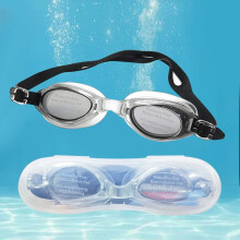 Schwimmbrille für Erwachsene mit beschlagfreien UV-Gläsern und breitem Sichtfeld
