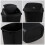 Begale plastic swing-lid trash can 6 gallon black 4 pack 3