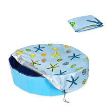 Cubierta solar plegable para piscina con estampado de animales marinos, 82 cm.