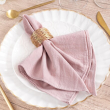 Green Easter Cloth Napkins Linen Cotton 6-Pack