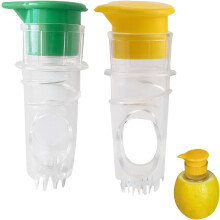 Presse-citron portable à vis avec couvercle (1 pièce)