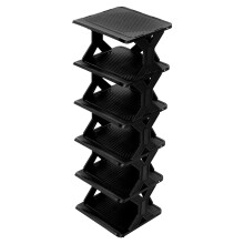 Shoe Rack Black Thickened Widened 10.6x10.2x6.5in