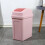 Swing Top Lid Trash Can Pink 4.5 Gallon 1
